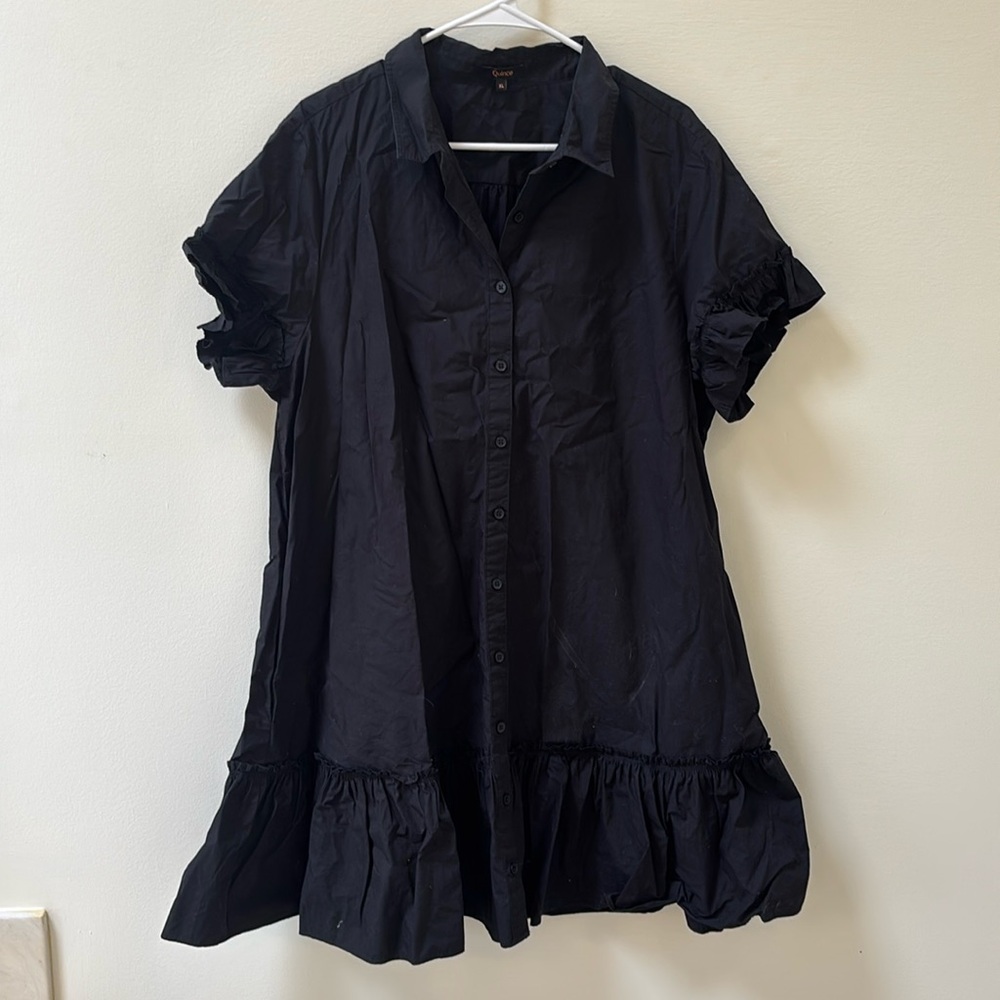 Quince Black Dress